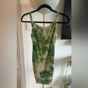 Cotton Citizen Green Tie-Dye Tank Dress NWOT